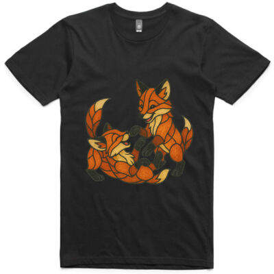 "Leadlight Fox Cubs" - AS Colour Adult Staple Tee Thumbnail