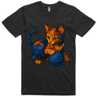 "Leadlight Kitten" - AS Colour Adult Staple Tee Thumbnail