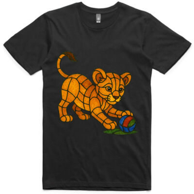 "Leadlight Lion Cub" - AS Colour Adult Staple Tee Thumbnail