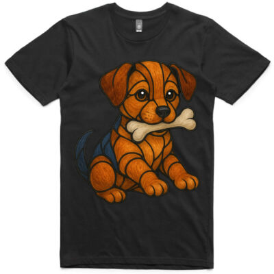 "Leadlight Puppy" - AS Colour Adult Staple Tee Thumbnail